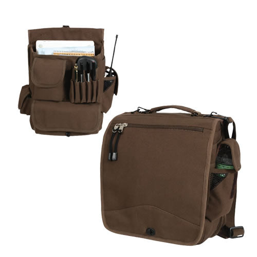 Bolsa VINTAGE M-51 bandolera negra de lona 30x35x15 cm
