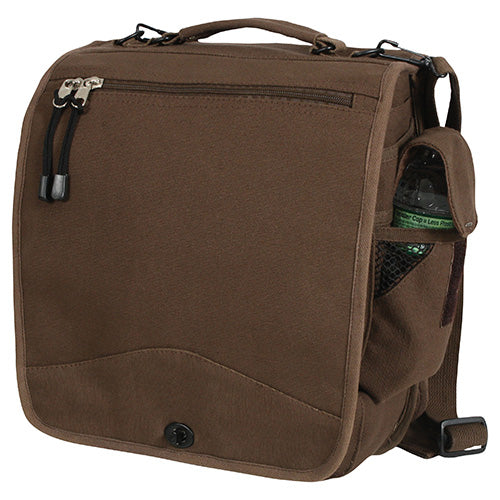 Bolsa VINTAGE M-51 bandolera negra de lona 30x35x15 cm