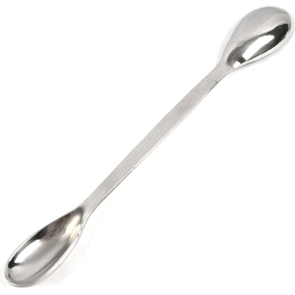 Cuchara medidora doble de acero inoxidable 215 mm 3/5 ml