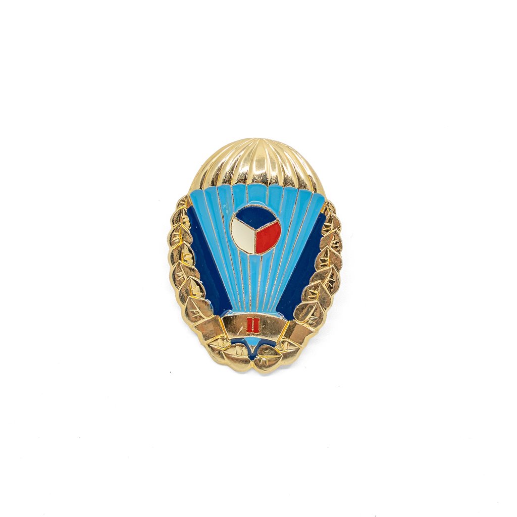 Insignia PARA oro II grado - Distintivo paracaidista del Ejército Checo (50 x 37 mm)