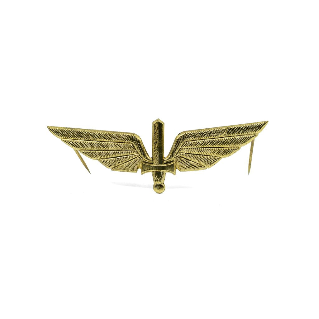 Insignia SLOVENSKO letectvo dorada, distintivo de la aviación eslovaca