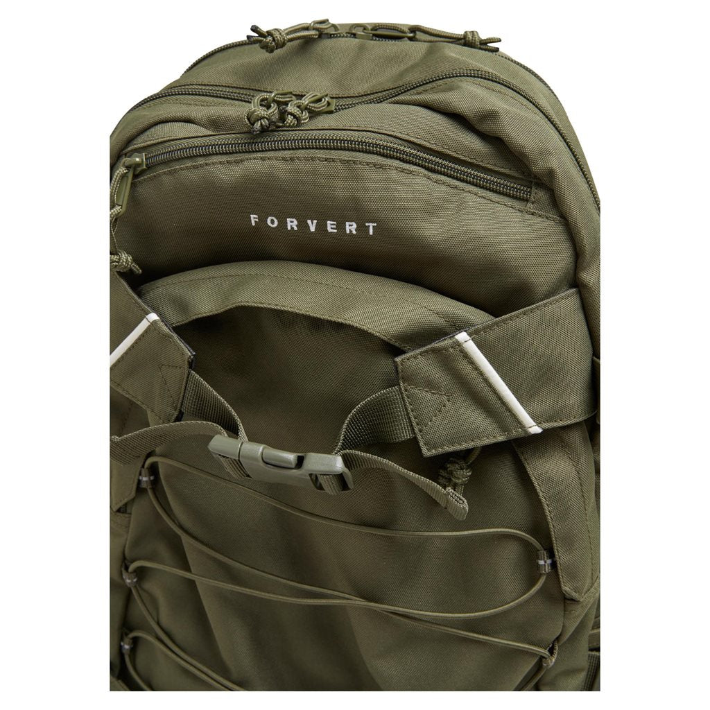Mochila LOUIS UNI LAPTOP 20 L verde con doble compartimento y funda acolchada para portátil hasta 15 pulgadas