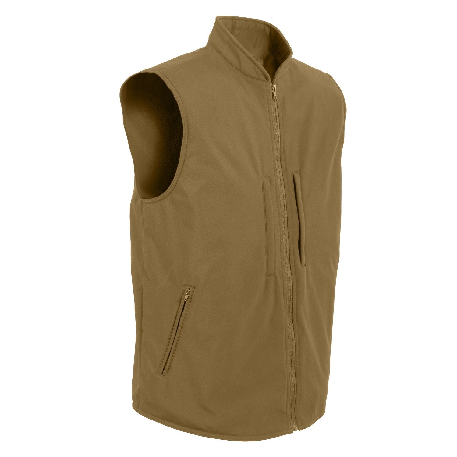 Vesta CONCEALED CARRY softshell, chaleco resistente al agua y al viento con bolsillos exteriores e interiores
