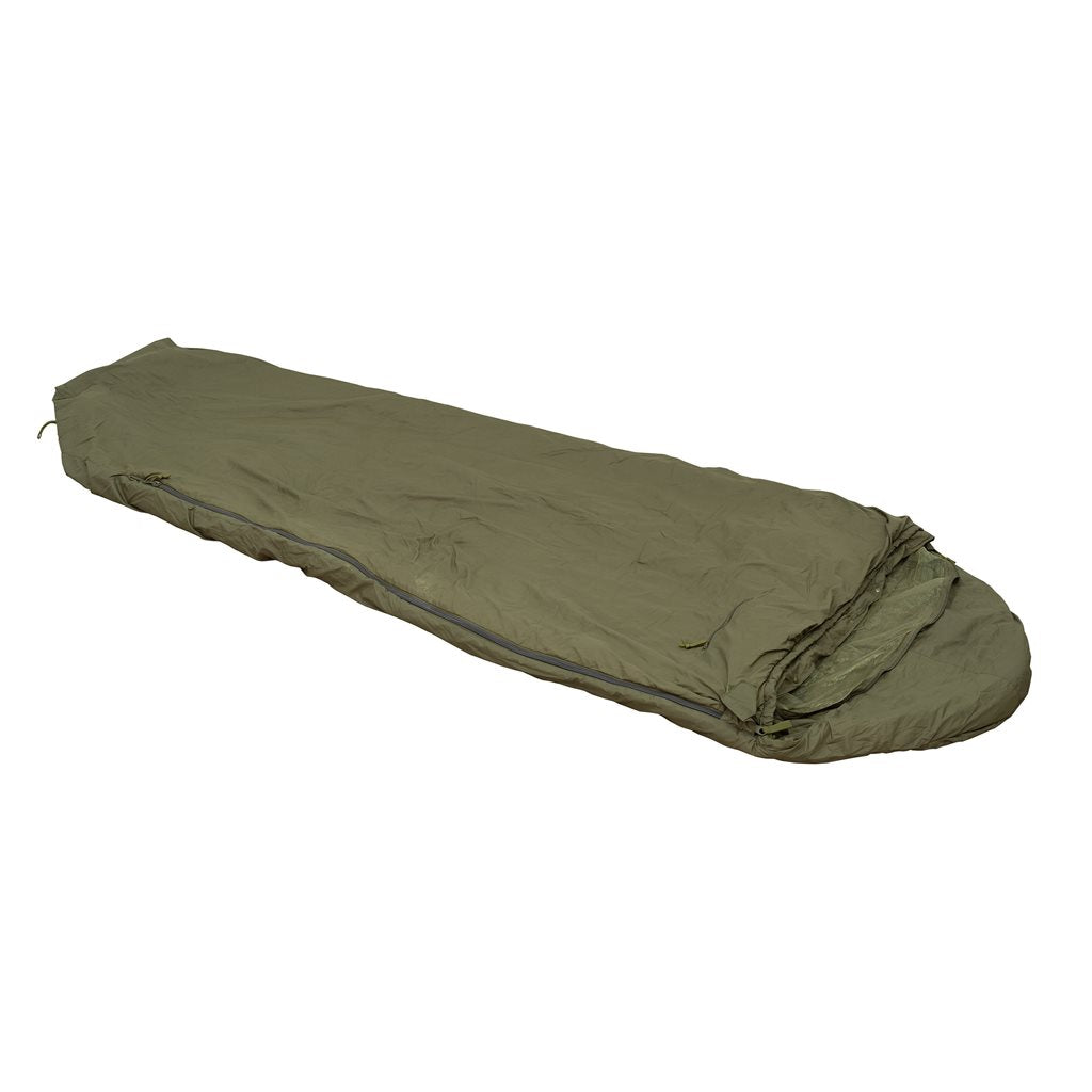 Saco de dormir AČR vz2008 verano con mosquitera, verde oscuro/naranja, usado