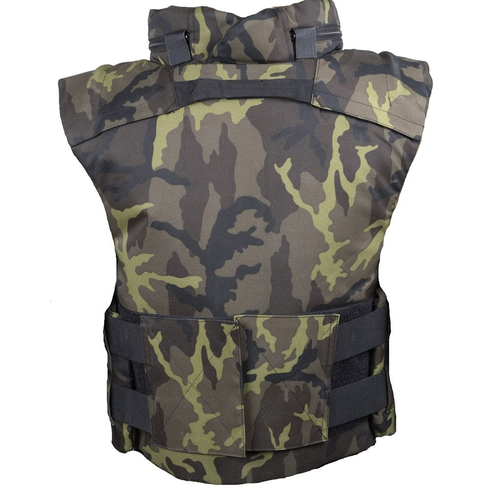 Chaleco protector antiesquirlas 2008 AČR vz.95 camuflaje bosque