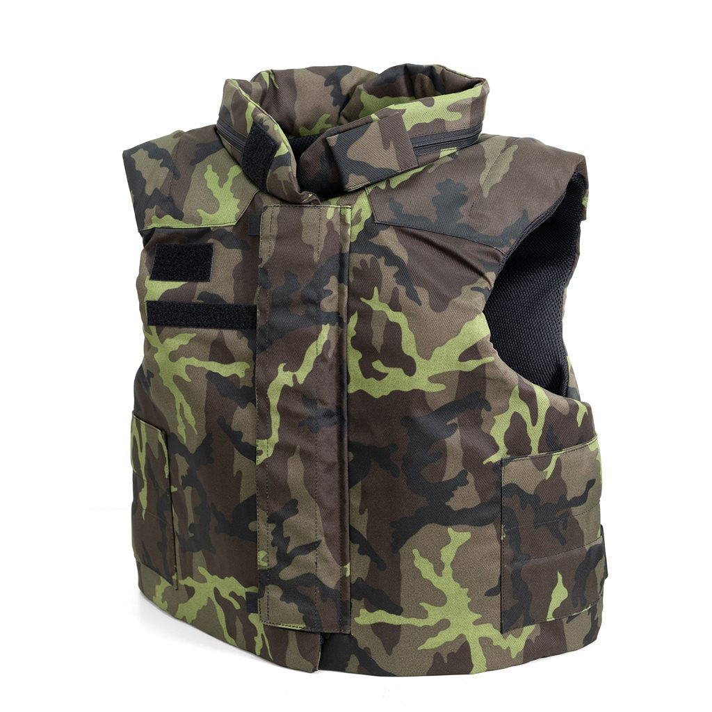 Chaleco protector antiesquirlas 2008 AČR vz.95 camuflaje bosque