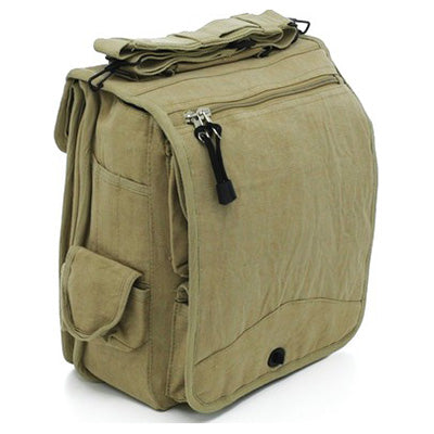 Bolsa VINTAGE M-51 bandolera negra de lona 30x35x15 cm