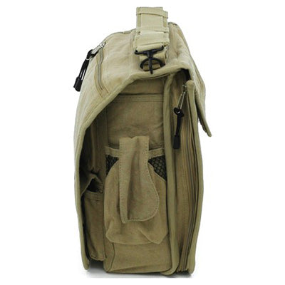 Bolsa VINTAGE M-51 bandolera negra de lona 30x35x15 cm