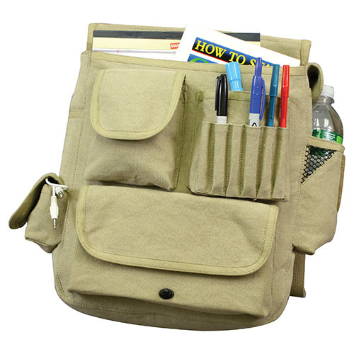 Bolsa VINTAGE M-51 bandolera negra de lona 30x35x15 cm
