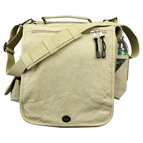 Bolsa VINTAGE M-51 bandolera negra de lona 30x35x15 cm