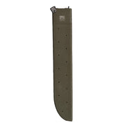 Funda de plástico negra para machete US 45 cm con afilador y clip para cinturón