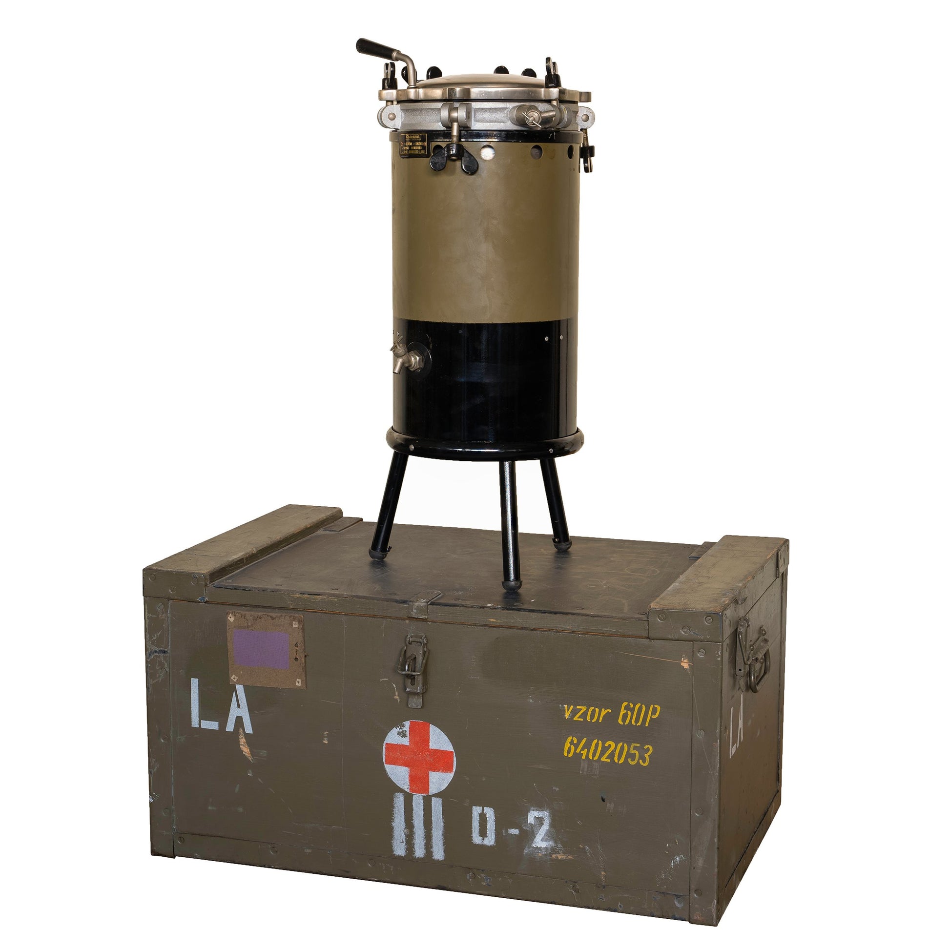 Autoclave vertical portátil en caja LA vz.60