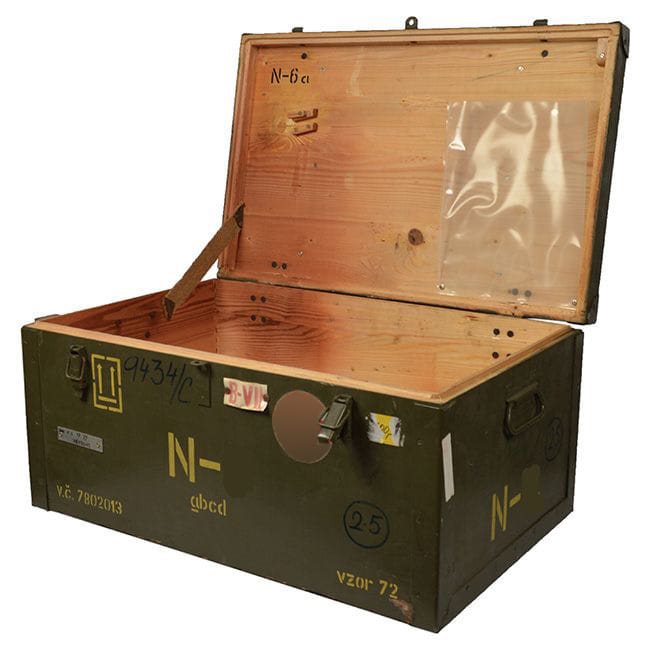 Caja de madera militar sanitaria AČR N, identificador 8702722