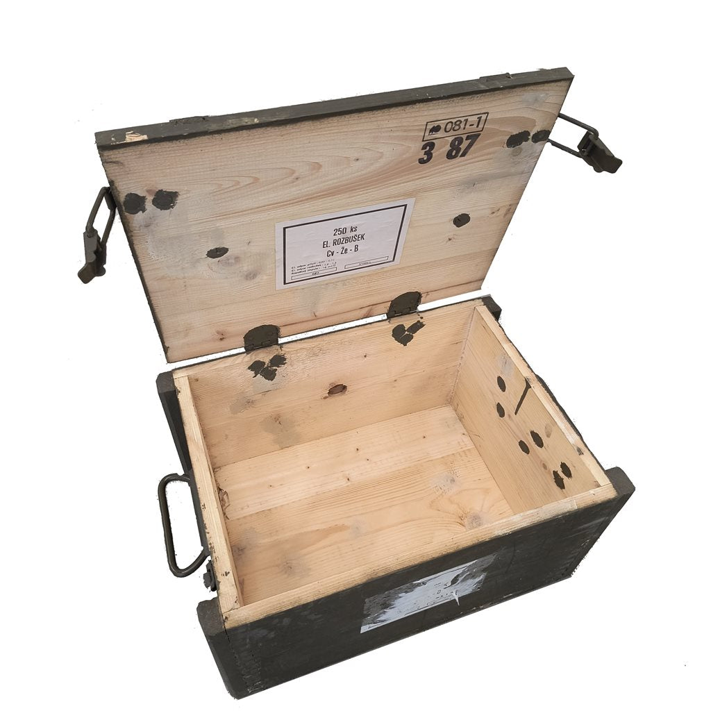 Caja de madera usada CV-ZE-B para detonadores, artículo número 87027250