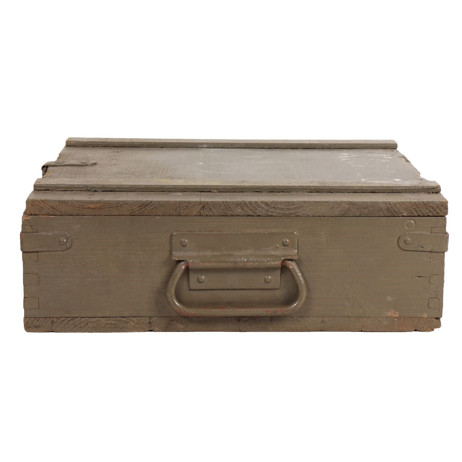 Caja de madera para munición RG-4 usada, 35 x 35 x 11,5 cm