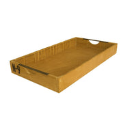 Cajón de madera bajo hecho de cajas médicas, 44 x 24 x 5 cm