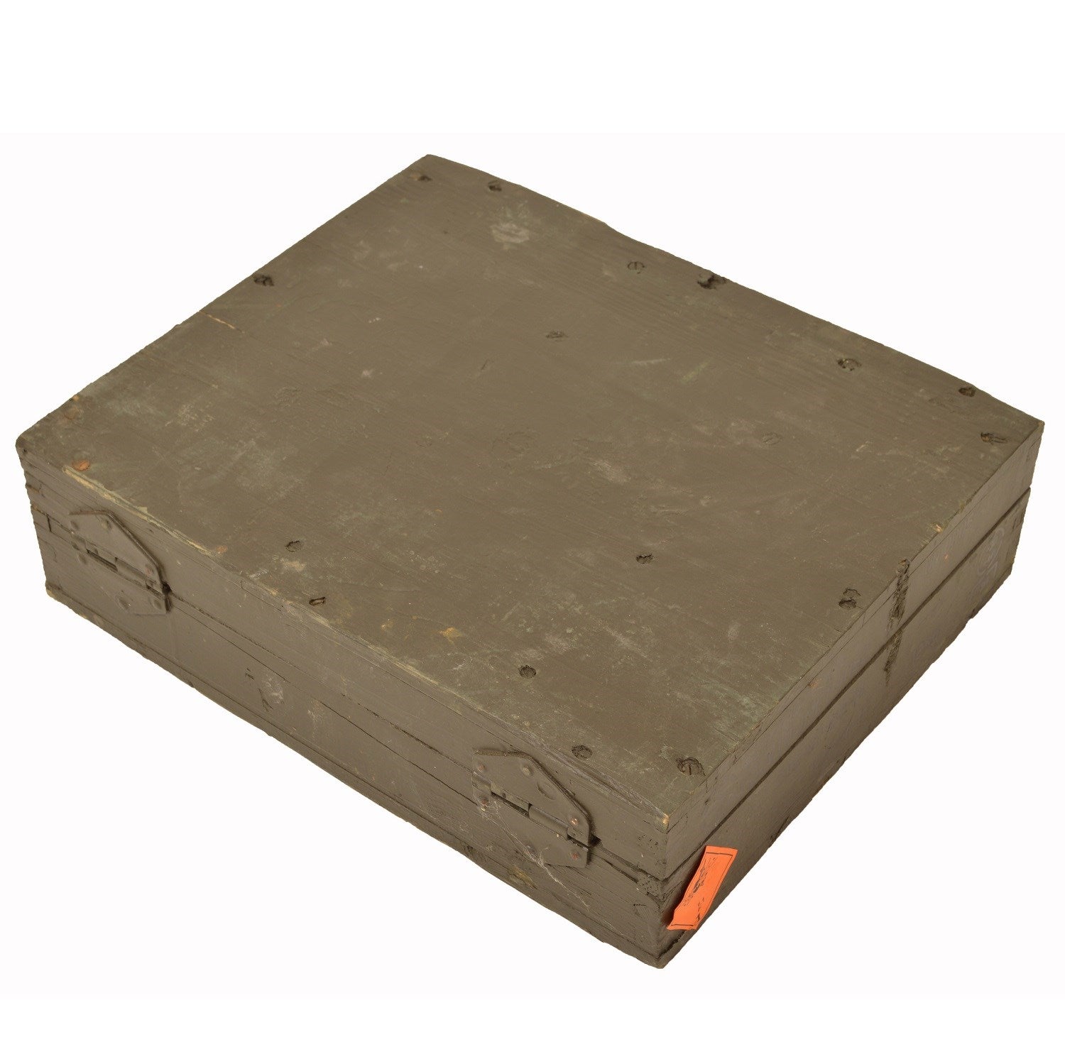 Caja de madera usada para munición 82-EO-M con tapa 39 x 32 x 11 cm