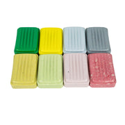 Caja plástica para jabón estilo retro en varios colores