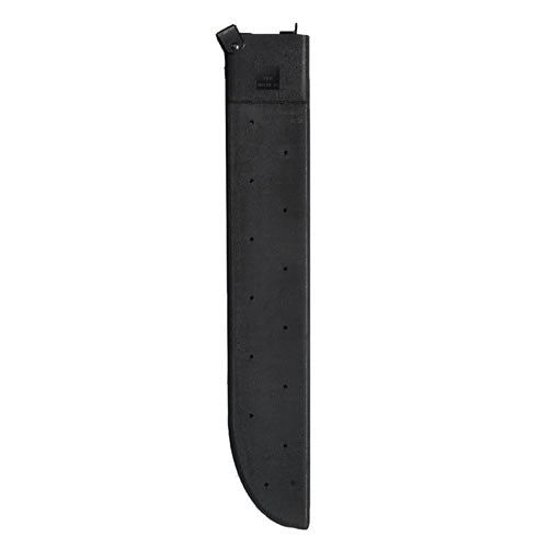 Funda de plástico negra para machete US 45 cm con afilador y clip para cinturón