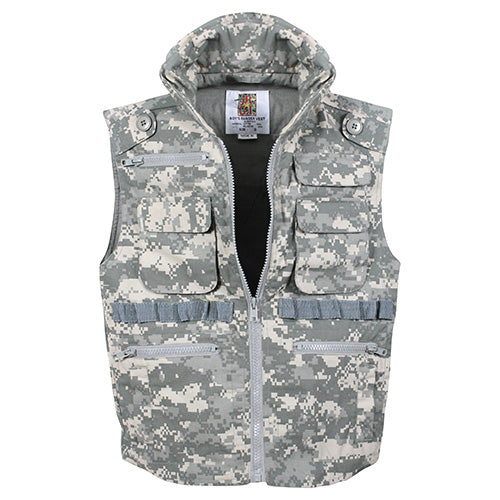 Chaleco infantil Ranger ACU Digital Rothco con 8 bolsillos y presillas para cartuchos