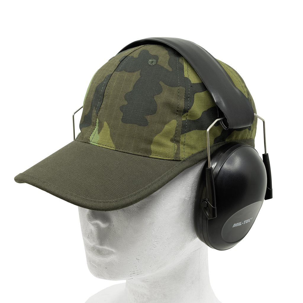 Gorra de béisbol rip-stop vz.95 bosque con lona verde oscuro y cierre de velcro