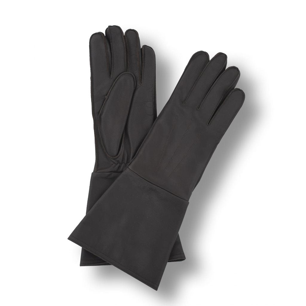 Guantes para paracaidista AČR de cuero, largos y marrón (imagen del producto 882656)