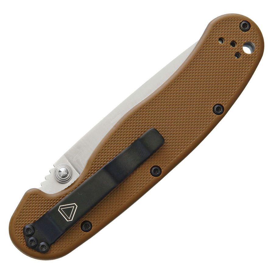 Navaja plegable RAT II con hoja de acero D2 y clip de bolsillo