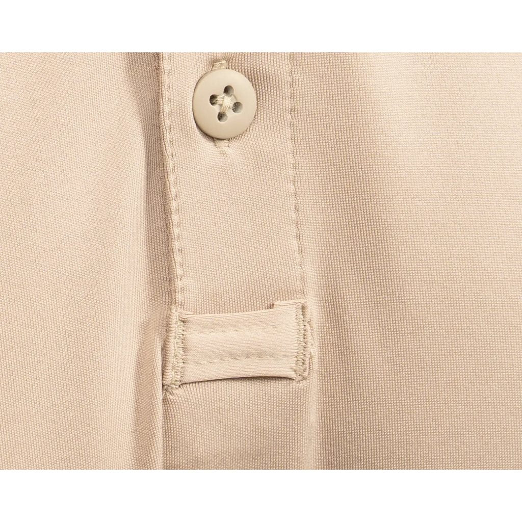 Polo táctico para mujer Tactical Performance color Silver Tan, manga corta, transpirable