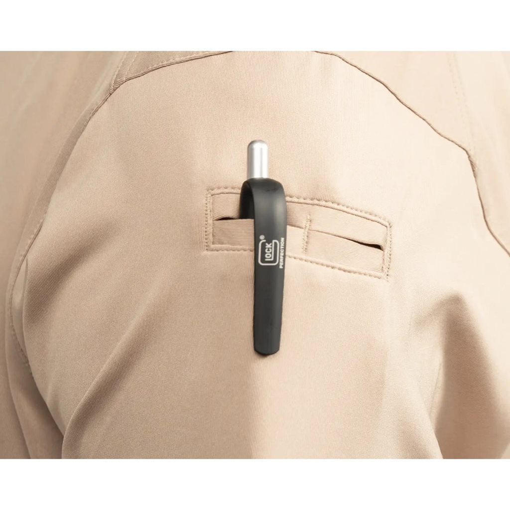 Polo táctico para mujer Tactical Performance color Silver Tan, manga corta, transpirable