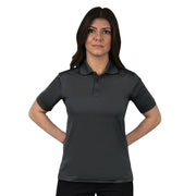 Polo femenino TACTICAL PERFORMANCE manga corta gris charcoal 92% poliéster 8% spandex
