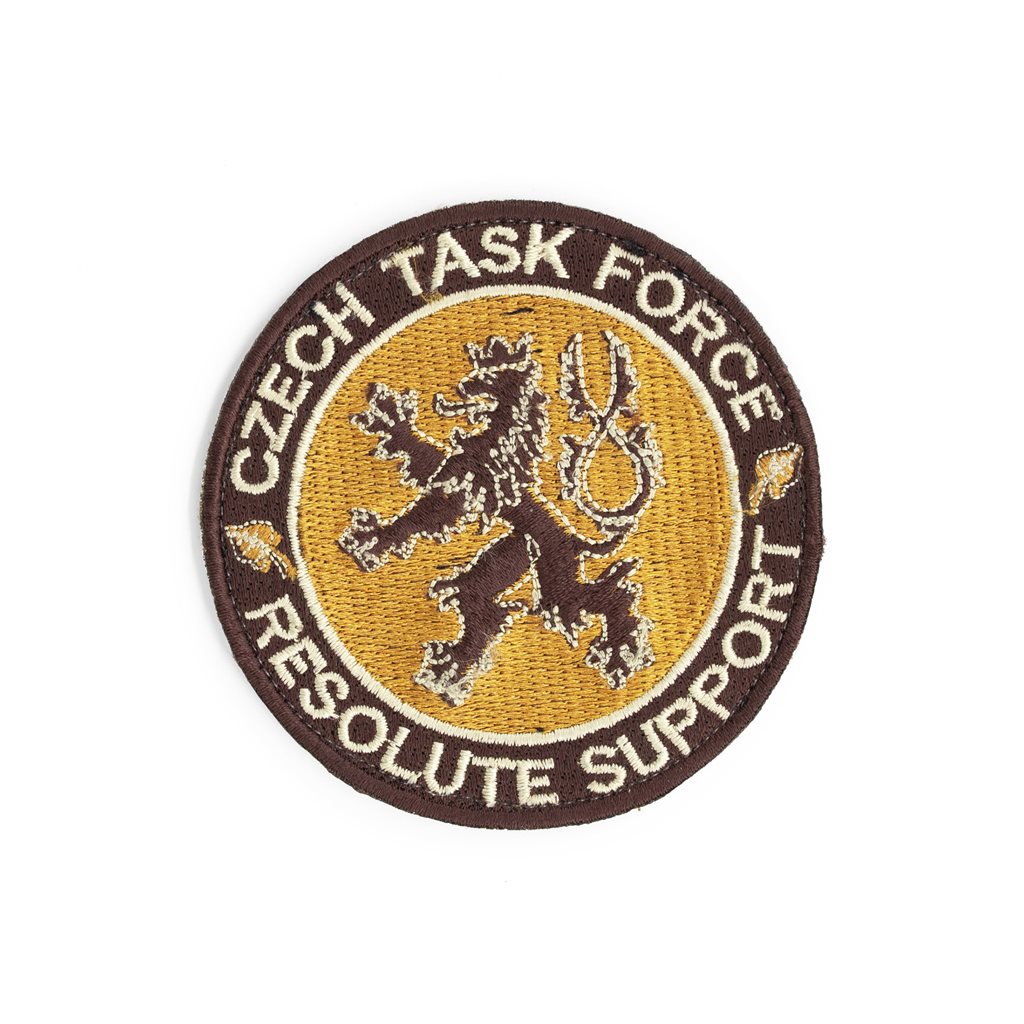 Parche velcro CZECH TASK FORCE - RESOLUTE SUPPORT para uniformes y equipo