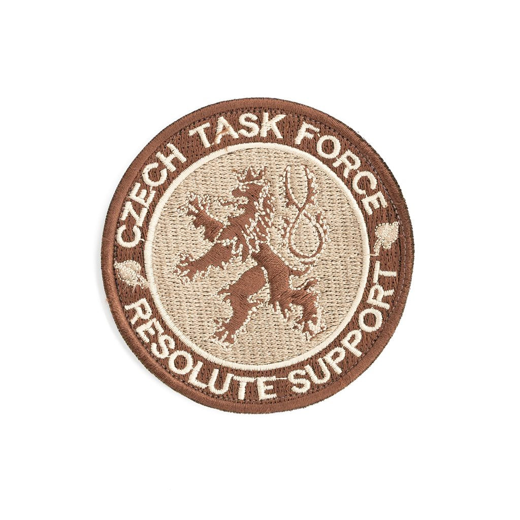 Parche velcro CZECH TASK FORCE - RESOLUTE SUPPORT (coyote)