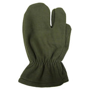 Manoplas con pulgar AČR 2000 fleece verdes talla mediana, vista del par