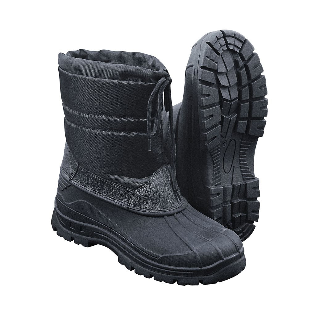 Botas de invierno CANADIAN negras con forro y bandera reflectante en el talón