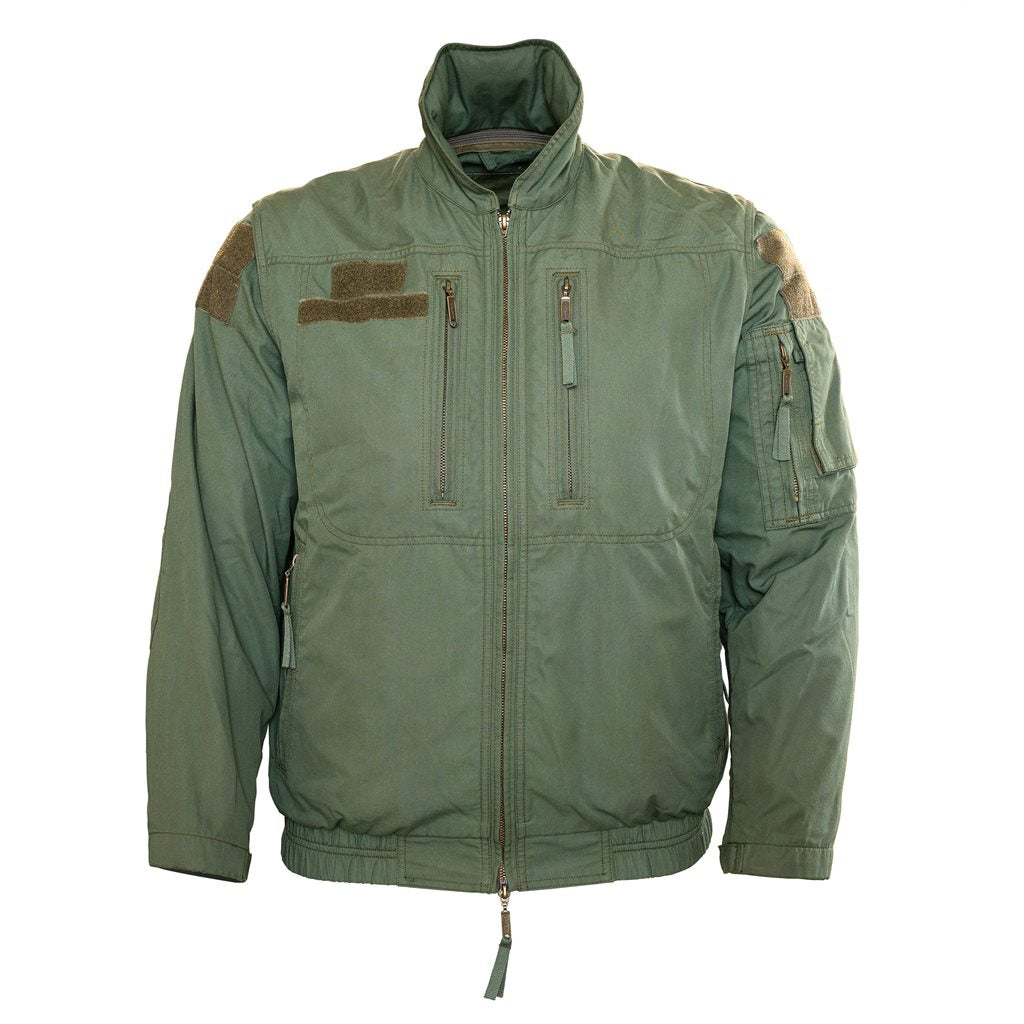Chaleco militar 2007 verde con forro térmico y múltiples bolsillos (usado)