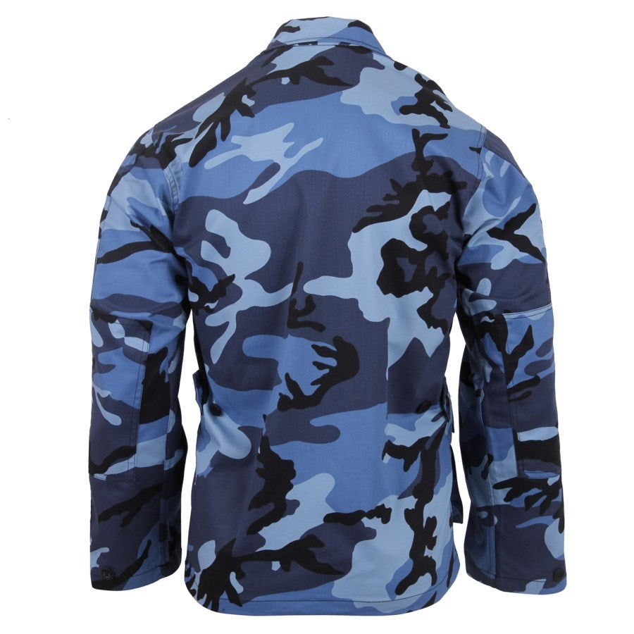 Blusa tipo BDU Rothco camuflaje Sky Blue, alta calidad