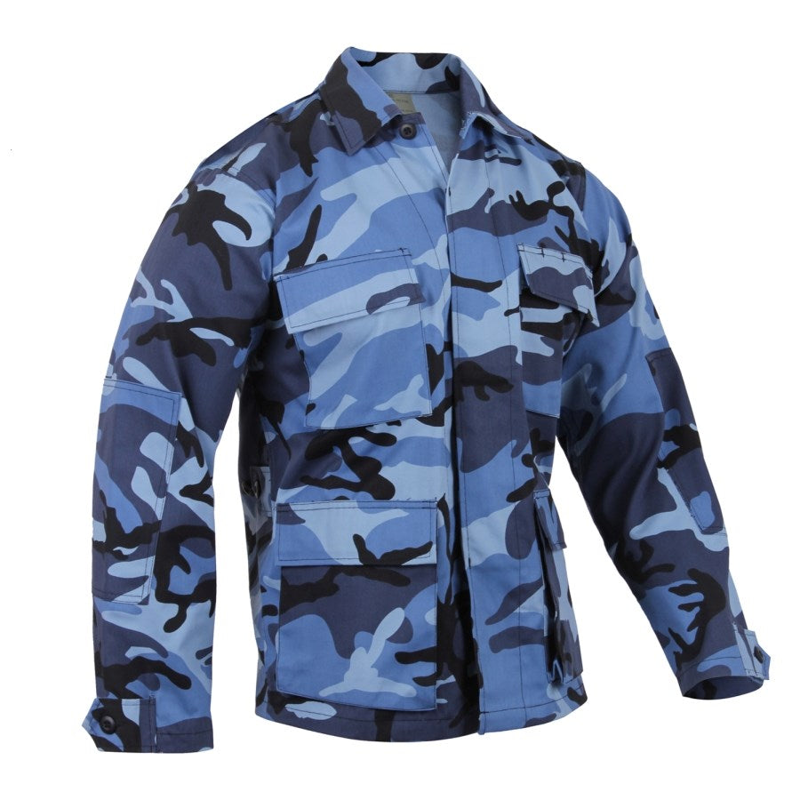 Blusa tipo BDU Rothco camuflaje Sky Blue, alta calidad