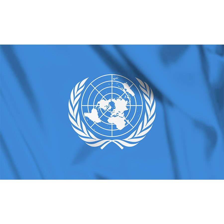 Bandera de la Organización de las Naciones Unidas, 150 x 90 cm