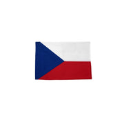 Bandera de la República Checa de algodón 23 x 33 cm con manga lateral para mástil