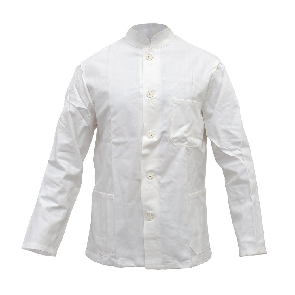 Blusa blanca para camareros con cuello mao - imagen del producto