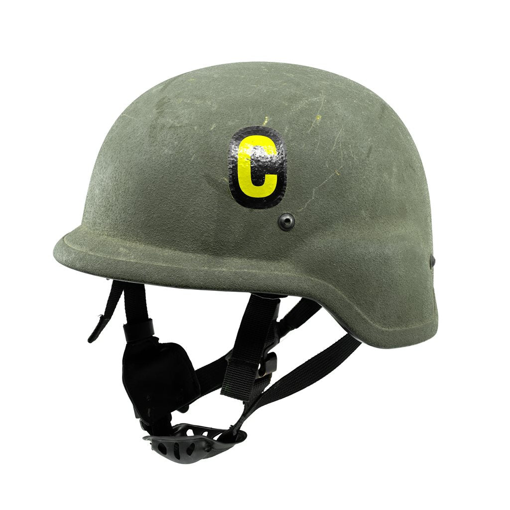 Imagen de casco balístico modelo 2006 usado, procedente de venta del Ejército de la República Checa