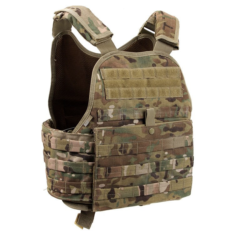 Chaleco portaplacas MOLLE en camuflaje Multicam