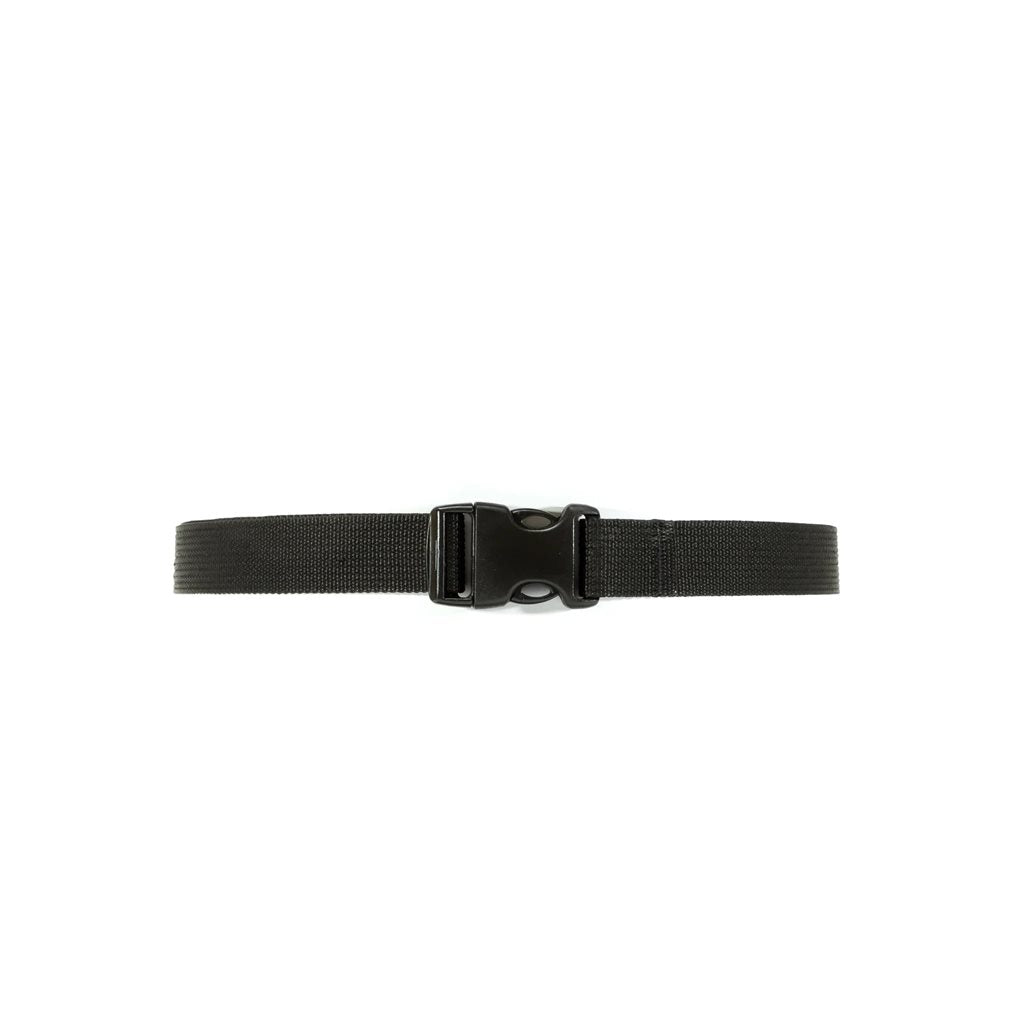 Correa compresion negra 2,5 cm x 115 cm compatible MOLLE/PALS hebilla ITW Nexus y Duraflex