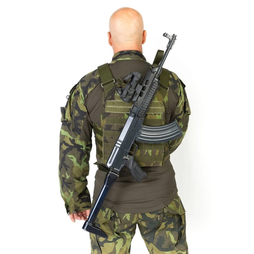 Correa táctica 2 puntos verde para armas largas - 89311OD