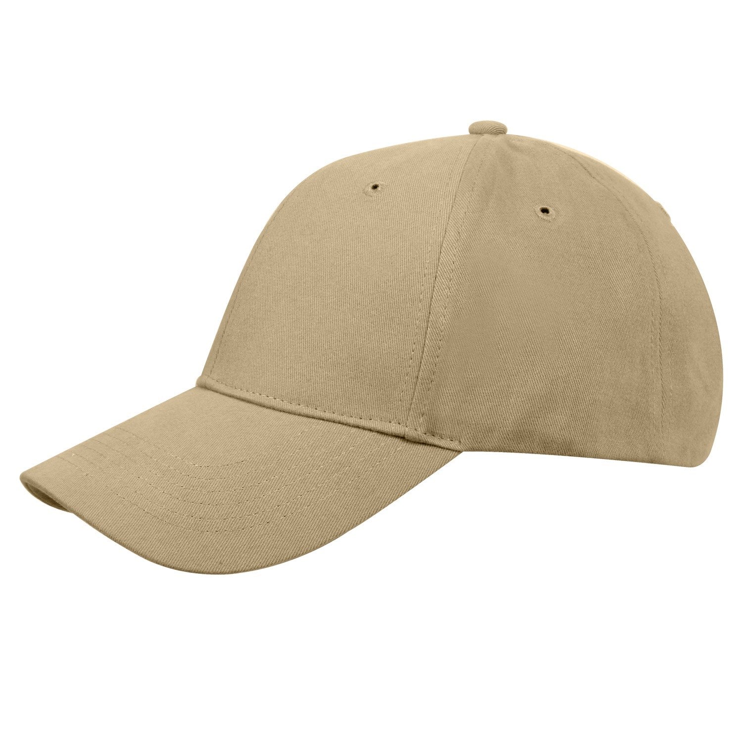 Gorra baseball de bajo perfil, cinco paneles, banda de sudor acolchada y correa ajustable con hebilla metálica