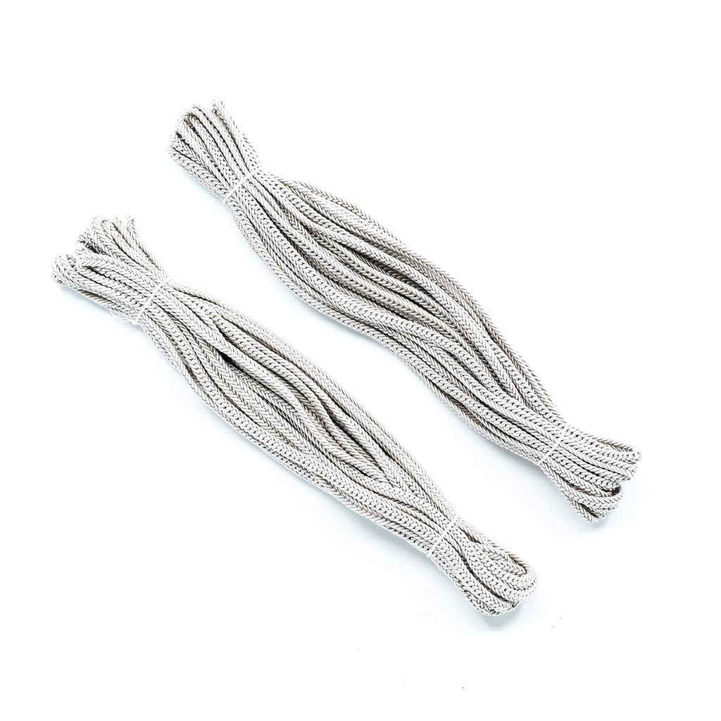 Cordón trenzado decorativo Šujtáš plata 5 mm (2x10 m)