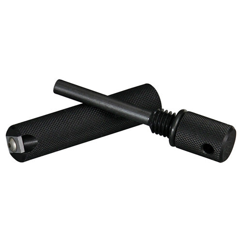 Pedernal AURORA negro con cuerpo estriado y funda de aluminio