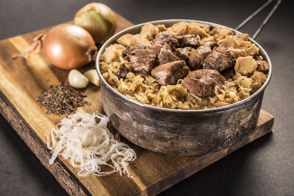 Ración PRO Cerdo con albóndigas de patata y col 400g