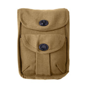Funda CANVAS grande Coyote de lona de algodón con dos bolsillos y cierre metálico