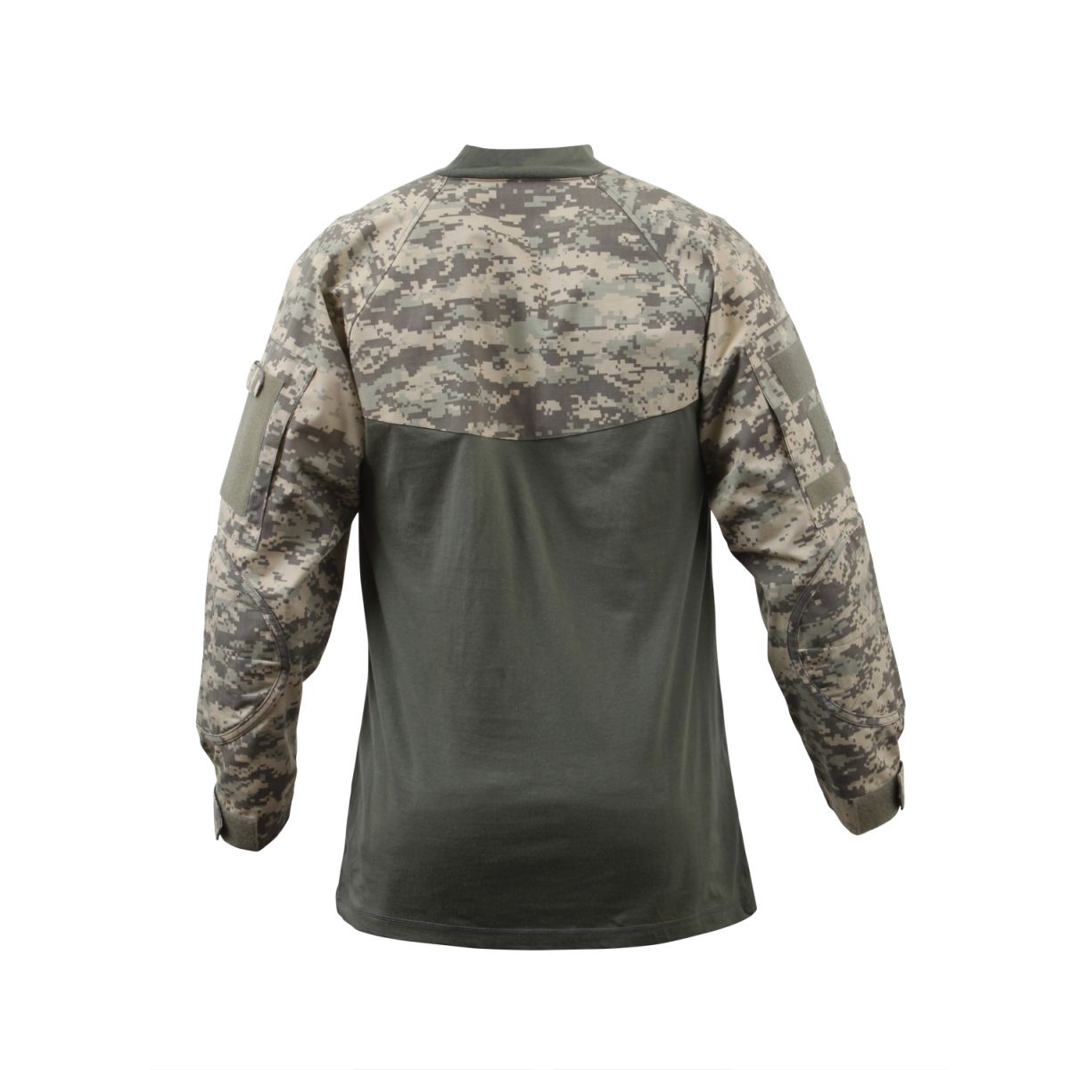 Camisa táctica COBAT ACU DIGITAL, manga larga, material transpirable, bolsillos con cremallera y 3 velcros en manga derecha